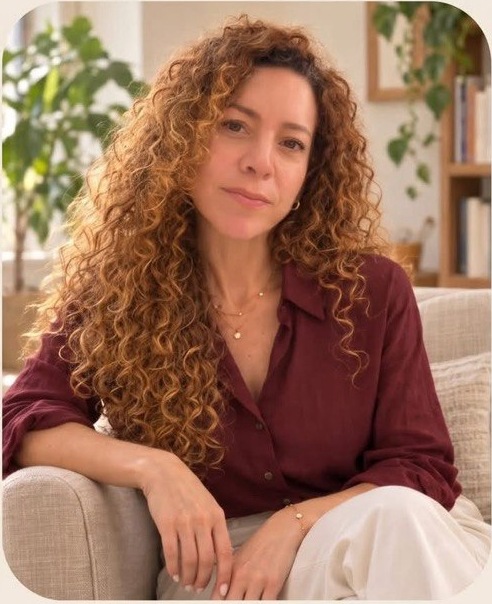 אסתי שכטר רוזנברג יושבת בקליניקה